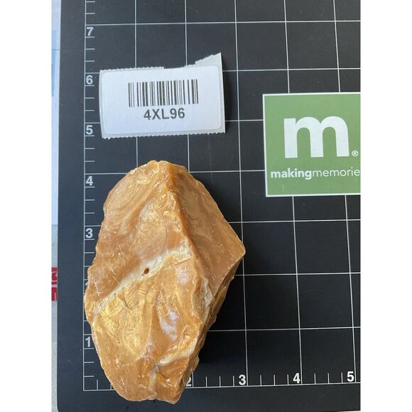 Carmel Chocolate Cream Art Glass Cullet Slag Glass #4XL96 - Picture 5 of 5